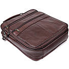 Сумка чоловіча з ручкою для перенесення в руці з натуральної шкіри Vintage 23030 Коричневий, фото 6