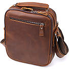 Чоловіча ділова сумка з ручкою для перенесення в руці з натуральної шкіри Vintage 23033 Коричневий, фото 2