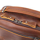 Чоловіча ділова сумка з ручкою для перенесення в руці з натуральної шкіри Vintage 23033 Коричневий, фото 6