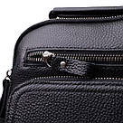 Ділова чоловіча сумка з ручкою для перенесення в руці з натуральної шкіри Vintage 23034 Чорний, фото 6