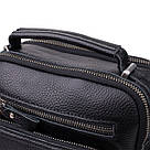 Ділова чоловіча сумка з ручкою для перенесення в руці з натуральної шкіри Vintage 23034 Чорний, фото 7