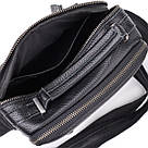 Ділова чоловіча сумка з ручкою для перенесення в руці з натуральної шкіри Vintage 23034 Чорний, фото 8