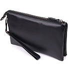 Чоловічий клатч із натуральної шкіри Vintage 23035 Чорний, фото 2