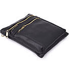 Повсякденна чоловіча сумка з натуральної шкіри Vintage 23037 Чорний, фото 6