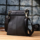 Повсякденна чоловіча сумка з натуральної шкіри Vintage 23037 Чорний, фото 10