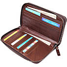 Чоловічий клатч із натуральної шкіри Vintage 23064 Коричневий, фото 8