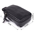 Сумка-слінг для чоловіків з натуральної шкіри Vintage 22955 Чорний, фото 3