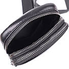 Сумка-слінг для чоловіків з натуральної шкіри Vintage 22955 Чорний, фото 7