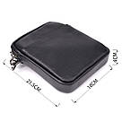 Компактна чоловіча сумка на плече з натуральної шкіри Vintage 23021 Чорний, фото 3