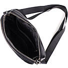 Компактна чоловіча сумка на плече з натуральної шкіри Vintage 23021 Чорний, фото 6