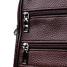 Чоловіча сумка з ручкою для перенесення в руці з натуральної шкіри Vintage 23024 Коричневий, фото 6