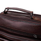 Чоловіча сумка з ручкою для перенесення в руці з натуральної шкіри Vintage 23024 Коричневий, фото 9