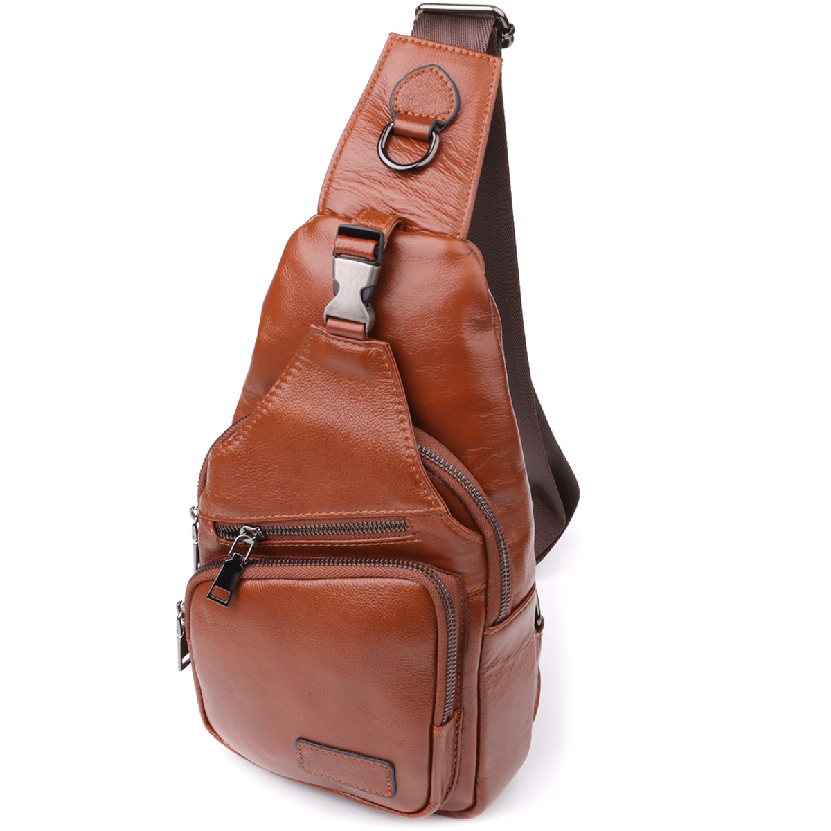 Чоловіча сумка через плече з натуральної шкіри Vintage 23049 Рудий, фото 1