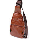 Чоловіча сумка через плече з натуральної шкіри Vintage 23049 Рудий, фото 2