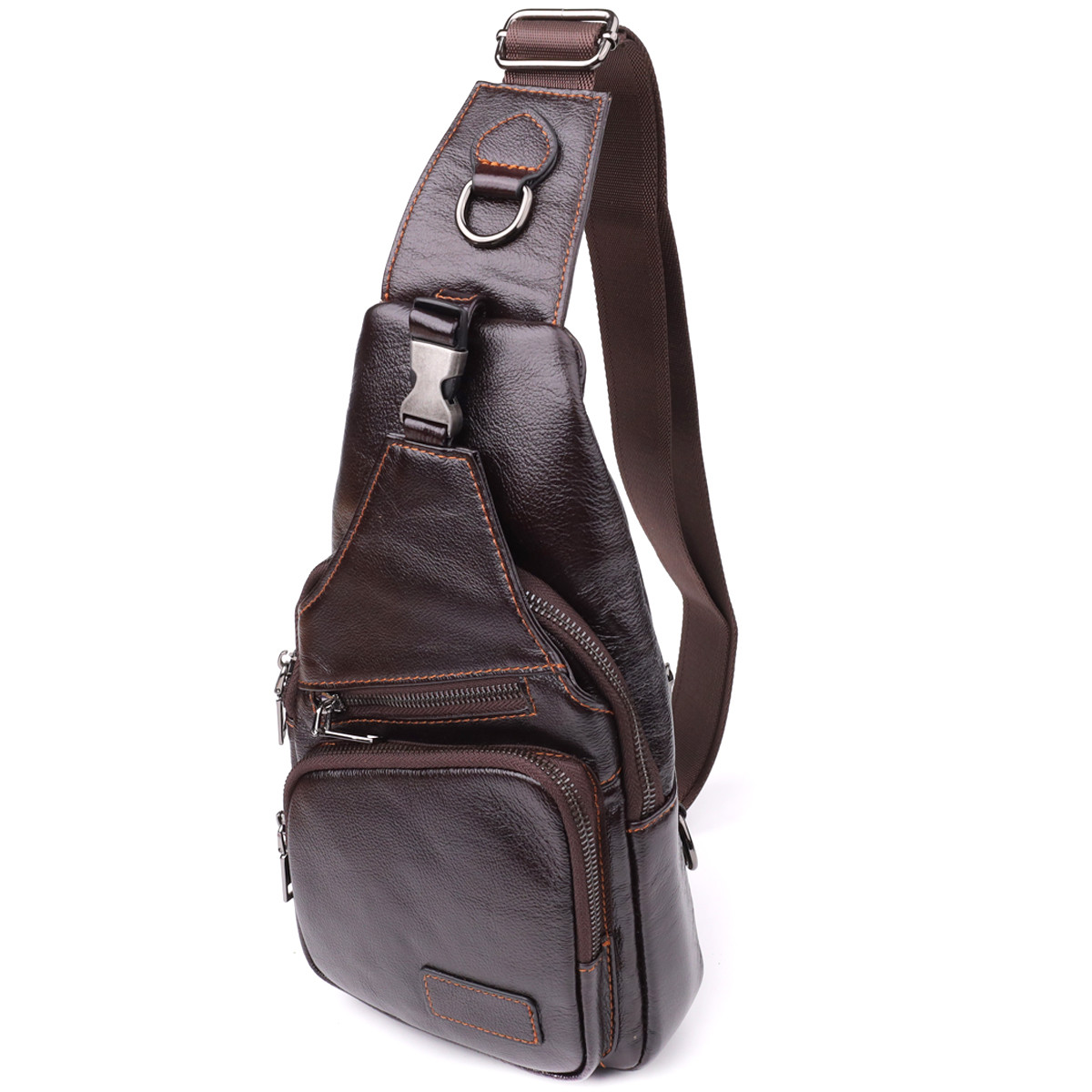 Сумка через плече з натуральної шкіри Vintage 23050 Коричневий, фото 1