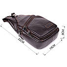 Сумка через плече з натуральної шкіри Vintage 23050 Коричневий, фото 3