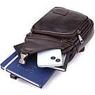 Сумка через плече з натуральної шкіри Vintage 23050 Коричневий, фото 8