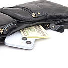 Сумка для чоловіків з великою кількістю кишень із натуральної шкіри Vintage 22957 Чорний, фото 8