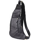 Сумка через плече з натуральної шкіри Vintage 22958 Чорний, фото 2