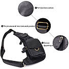 Сумка через плече з натуральної шкіри Vintage 22958 Чорний, фото 4