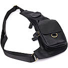 Сумка через плече з натуральної шкіри Vintage 22958 Чорний, фото 6