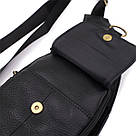 Сумка через плече з натуральної шкіри Vintage 22958 Чорний, фото 7