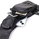 Сумка через плече з натуральної шкіри Vintage 22958 Чорний, фото 8