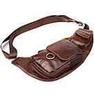 Чоловіча сумка через плече Vintage 22959 Коричневий, фото 5