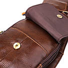 Чоловіча сумка через плече Vintage 22959 Коричневий, фото 6