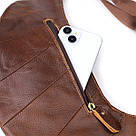 Чоловіча сумка через плече Vintage 22959 Коричневий, фото 8