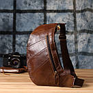 Чоловіча сумка через плече Vintage 22959 Коричневий, фото 10