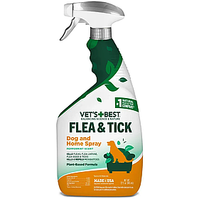 Спрей для дому Vet's Best Flea & Tick Home Spray від бліх та кліщів собак, 945 мл