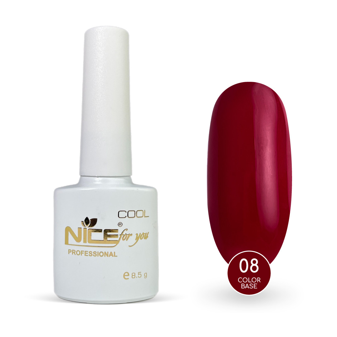 Кольорова база Nice for you Color base №008 Гранатове вино 8.5 г, фото 1