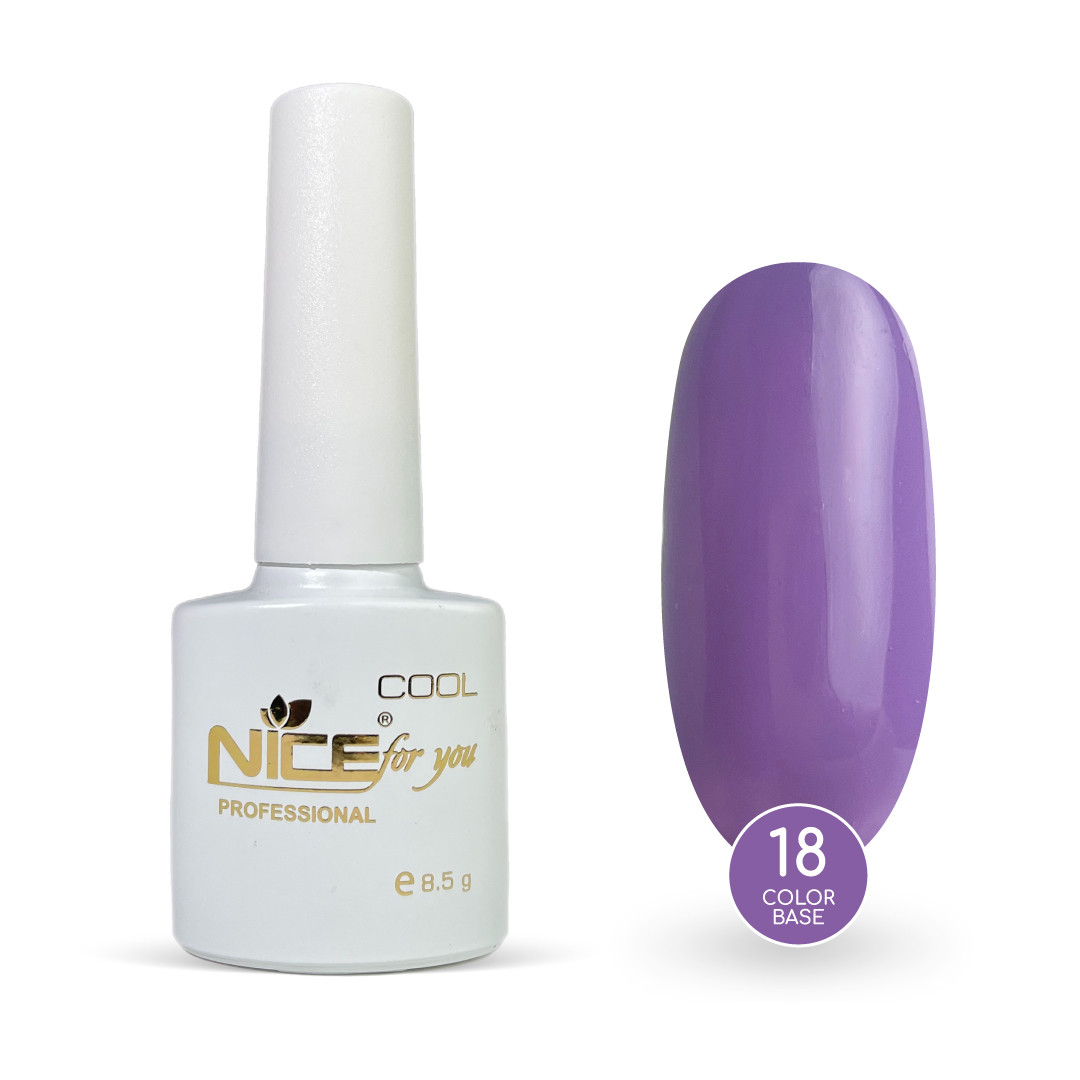 Кольорова база Nice for you Color base №018 Фіалка 8.5 г, фото 1