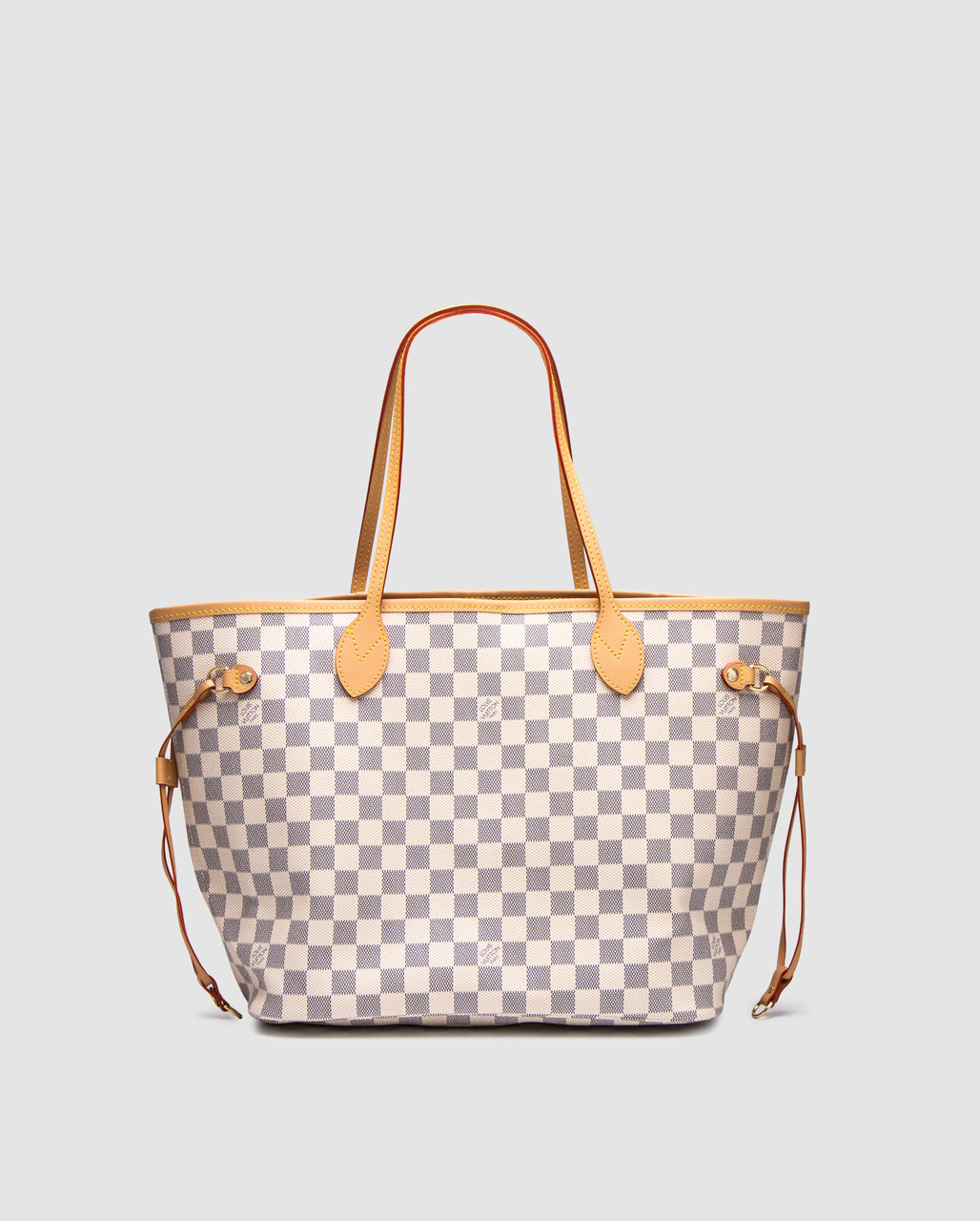 💎 Louis Vuitton Neverfull MM Damier Azur Rose Beige 43 х 28 х 17 см, фото 1