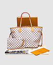 💎 Louis Vuitton Neverfull MM Damier Azur Rose Beige 43 х 28 х 17 см, фото 4