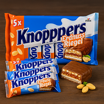 Батончики 🍫 Knoppers Baton orzechowy 200 гр. Німеччина