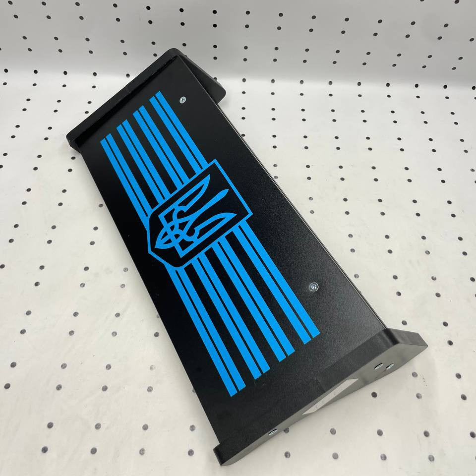 Полка приборної панелі МТЗ МК металічна вузька панель (синя), фото 1