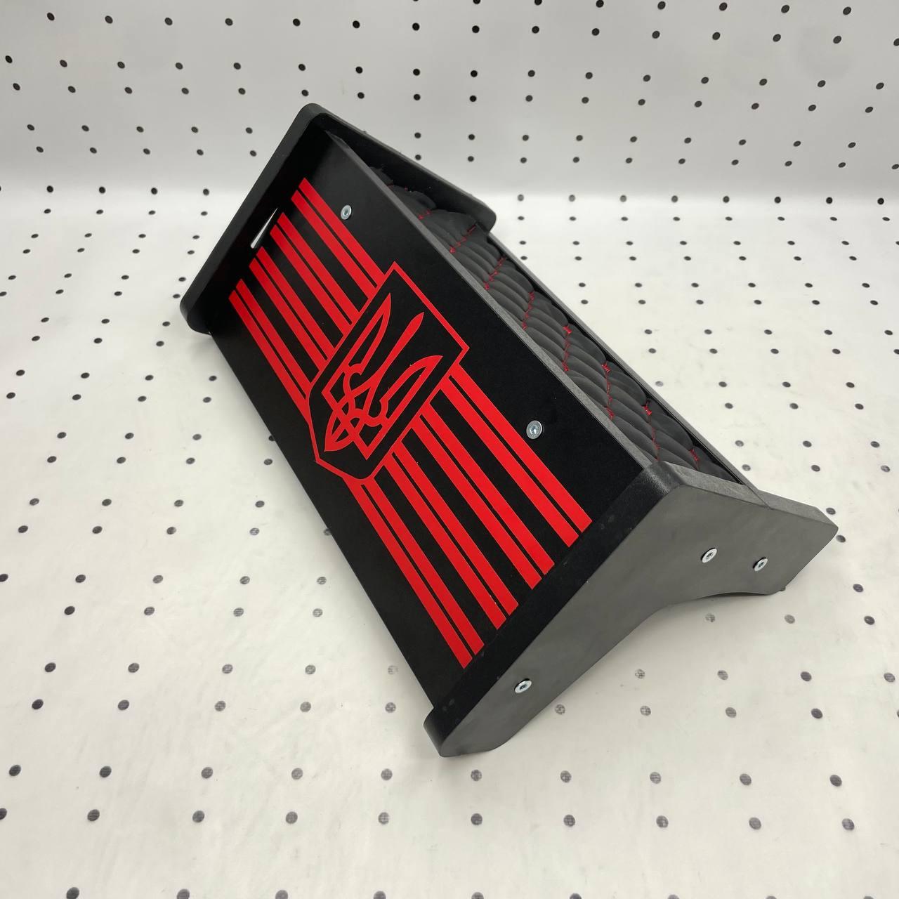 Полка приборной панели МТЗ УК 1998-2017 квадратная широкая панель (червона), фото 1