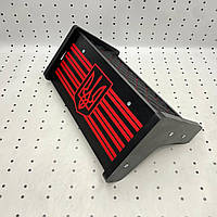 Полка приборной панели МТЗ УК 1998-2017 квадратная широкая панель (червона)