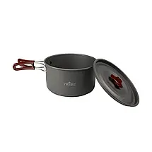 Туристичний алюмінієвий казанок Tribe Pot Alu T-FH-0014 (Grey), 1.9 л | Легка каструля для походу з двома складаними ручками, фото 5