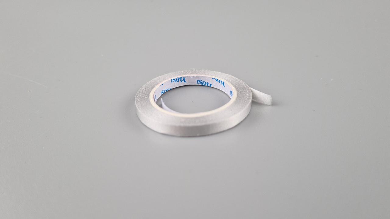 Стрічка для повітряних куль і подарунків 0.5 см х 5 метрів срібна (1 пачка), фото 1