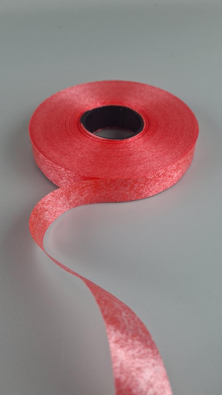 Стрічка для повітряних куль і подарунків 2 см х 100 ярдів червона (1 пачка), фото 1