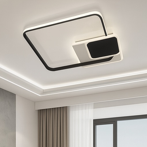 Світлодіодна Led люстра до 18 м² з пультом керування 95W (2124WH+BK), фото 1