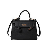 Жіноча сумка 6006 крос-боді на ремінці чорна