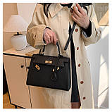 Жіноча сумка 6006 крос-боді на ремінці чорна, фото 8