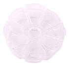 Органайзер контейнер для дрібниць Supretto круглий пластиковий на 8 осередків, фото 6