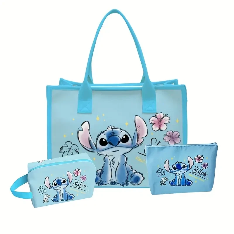 Набір зі Стічем Stich сумка шопер, органайзер, косметичка голубий