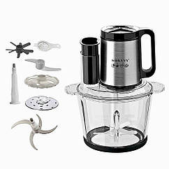 Чоппер подрібнювач із чашею на 2.7 л кухонний електричний Sokany SK-06011
