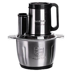 Чоппер подрібнювач із чашею на 2.7 л кухонний електричний Sokany SK-06019